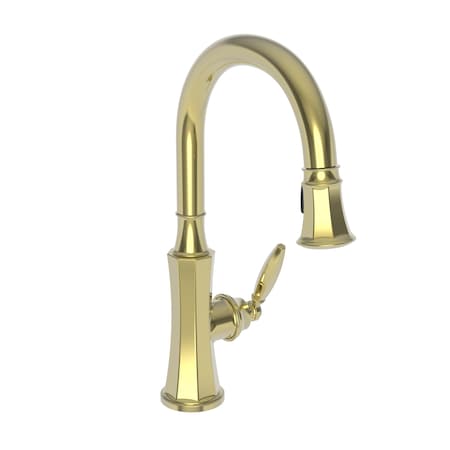 Newport Brass Pull-Down Kitchen Faucet in Polished Brass Uncoated (Living) 1200-5103-03N